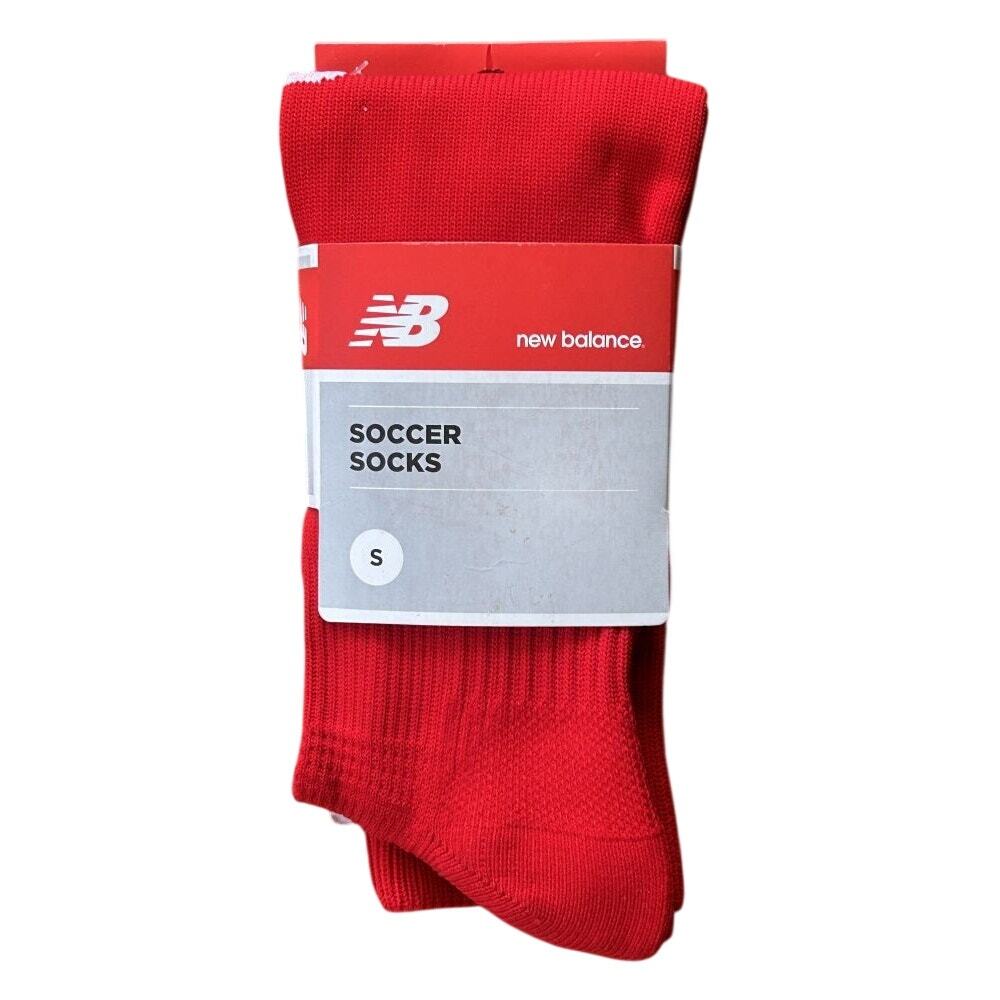 NWT New Balance Red Soccer Match Socks Small